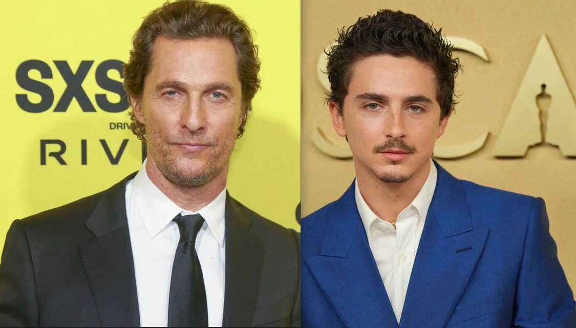 Matthew McConaughey dhe Timothée Chalamet