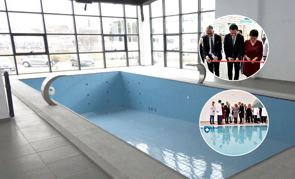 Dy pishinat brenda Klinikës së Mjekësisë Fizikale dhe Rehabilitimit