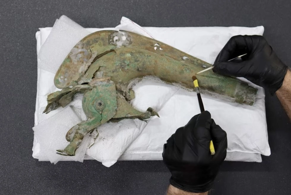 Trumbeta e luftës dhe artefakte të tjera janë gjetur në një tokë private në Norfolk, në lindje të Anglisë, ku ishte planifikuar ndërtimi i objekteve të banimi