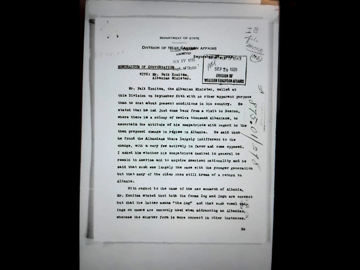 1928  Biseda e Konicës dhe shqiptarët indiferentë ndaj ndryshimit