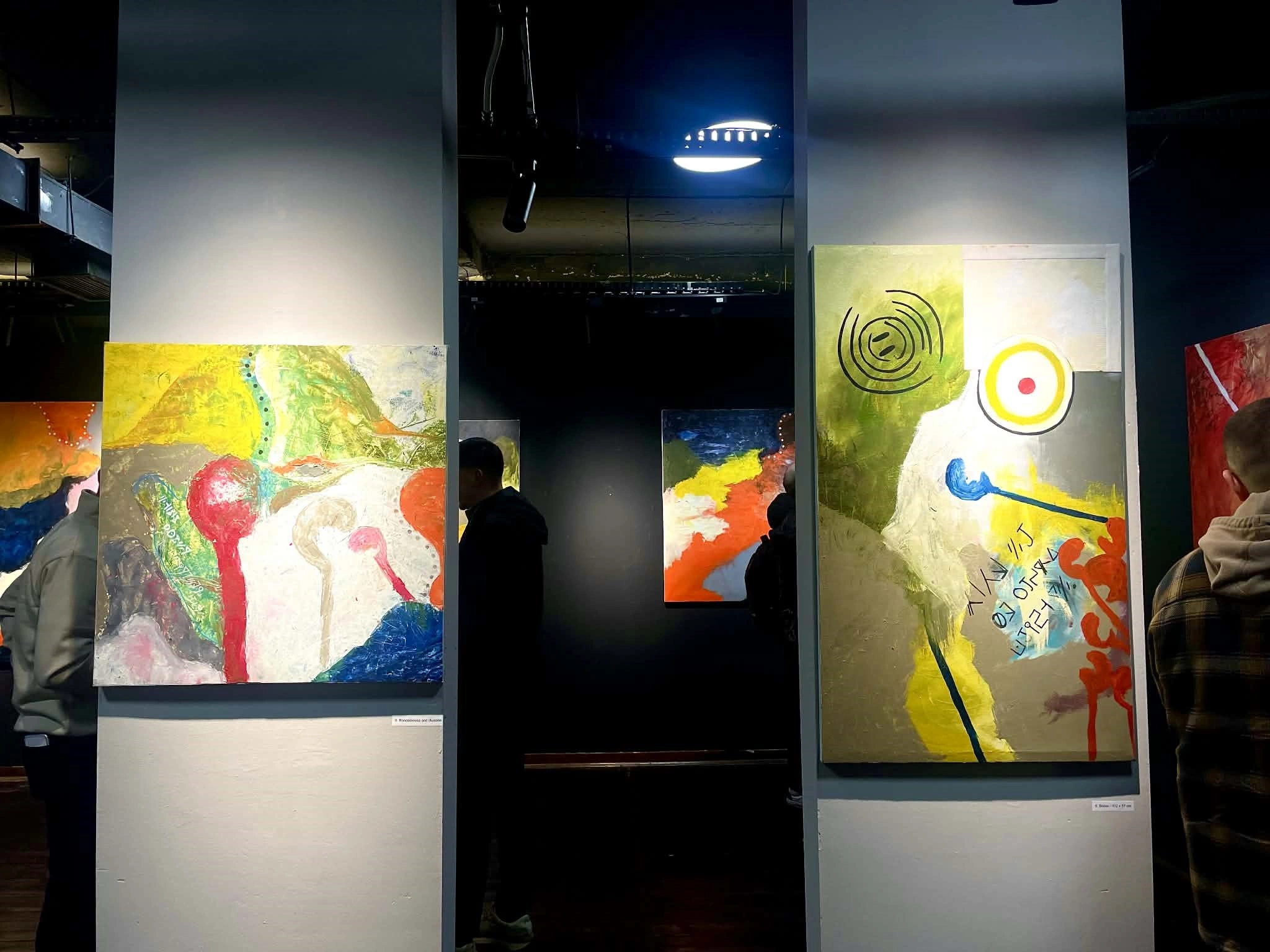 Unike janë edhe mënyrat se si janë emërtuar pikturat e Manushaqe Ibrahimit. Aty, ajo fsheh edhe mesazhe të shkruara me alfabetin e shpikur prej saj