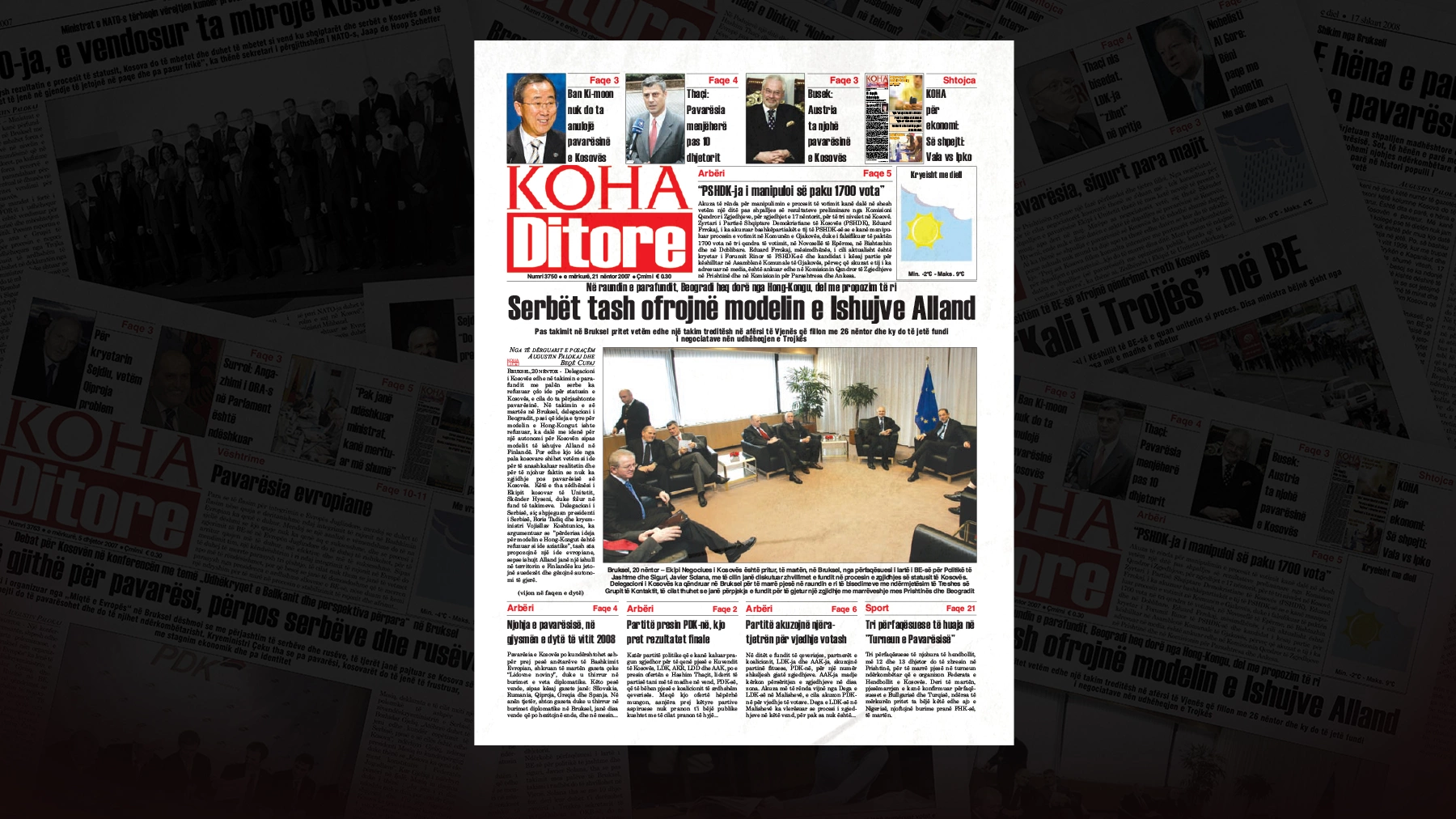 Serbët tash ofrojnë modelin e Ishujve Alland