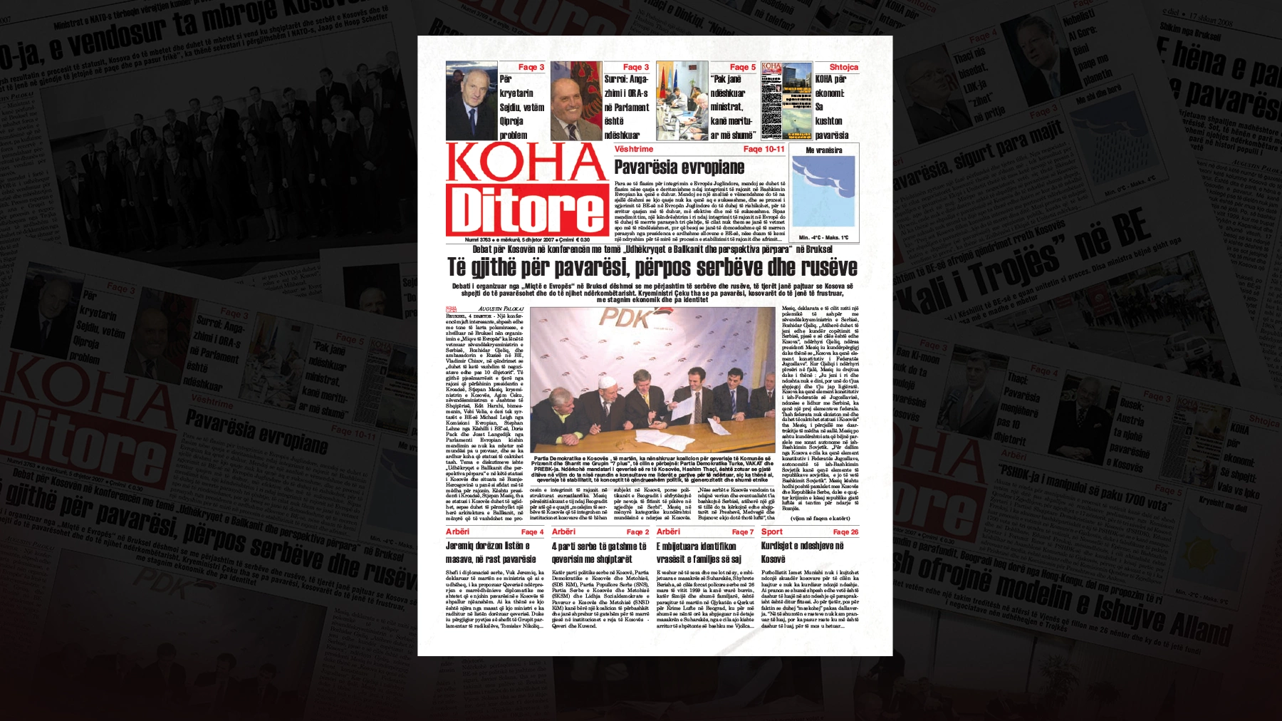 Të gjithë për pavarësi, përpos serbëve dhe rusëve