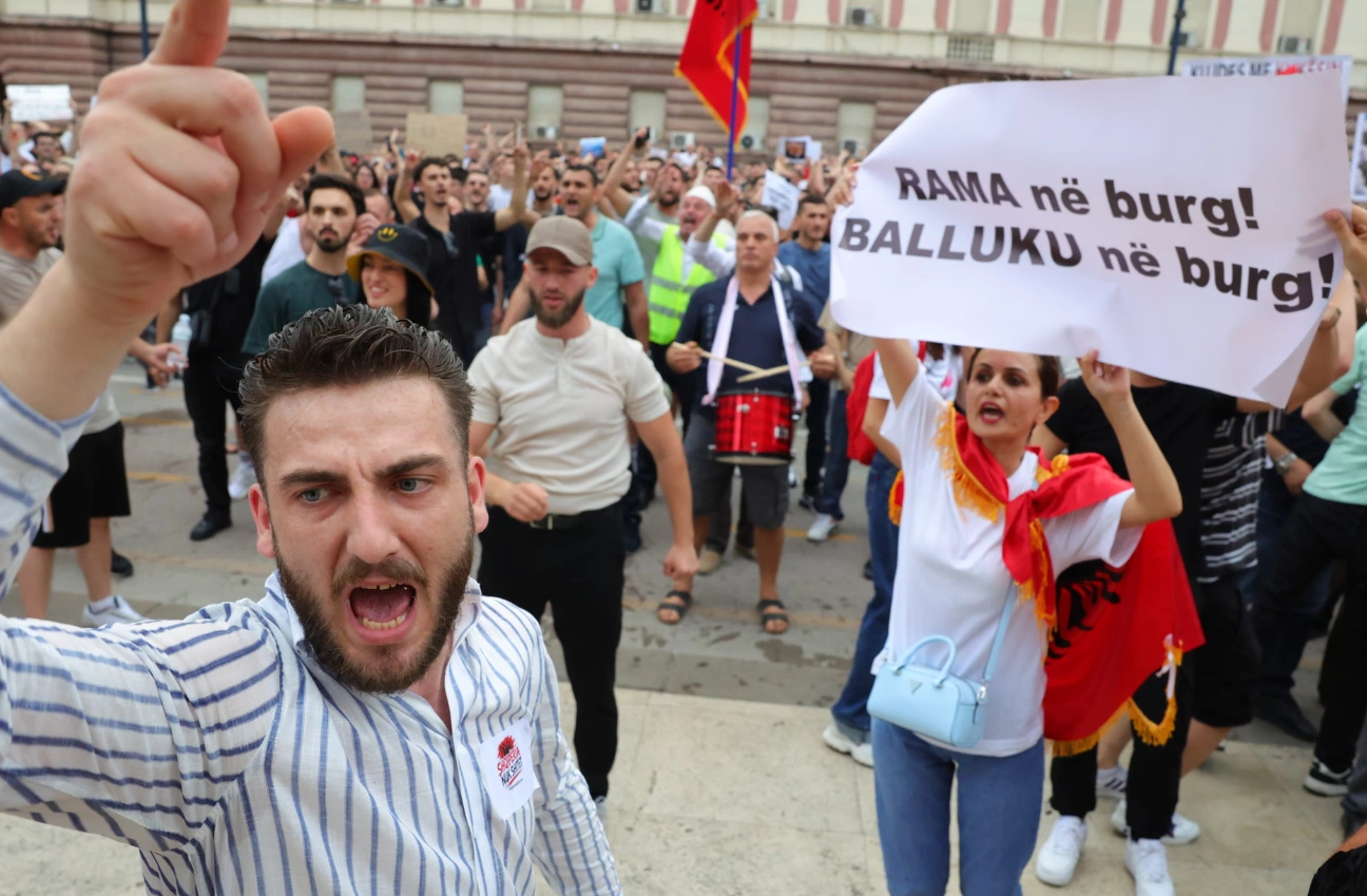 protesta Shqipëri