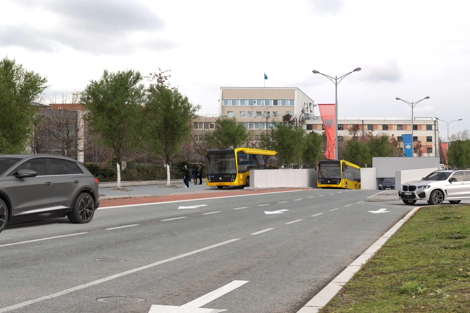 Imazh i projektit ideor të Komunës së Prishtinës për nënkalim tek “Agim Ramadani”