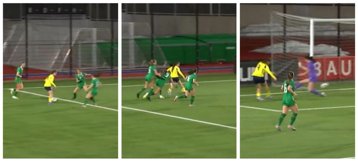 Talentja Rona Krasniqi shënon supergol për Suedinë U17