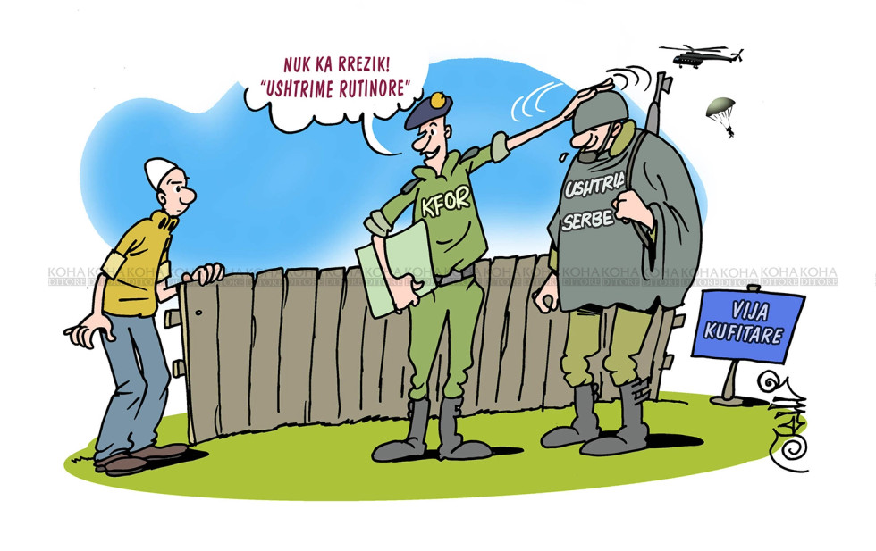 "Stërvitjet rutinore" të ushtrisë serbe