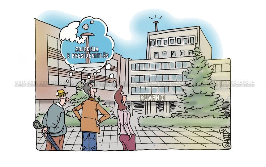 Karikatura e ditës - Duke pritur zgjedhjen e presidentit/es