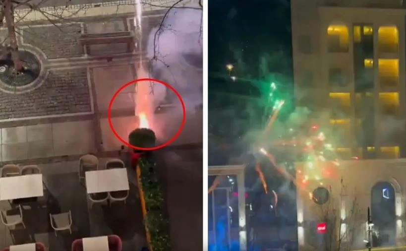 Mediat turke ankohen për fishëkzjarrët para hotelit të Turqisë