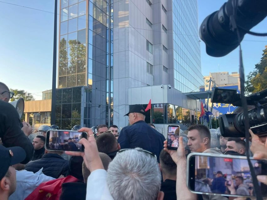 Spannungen am Ende des Protests