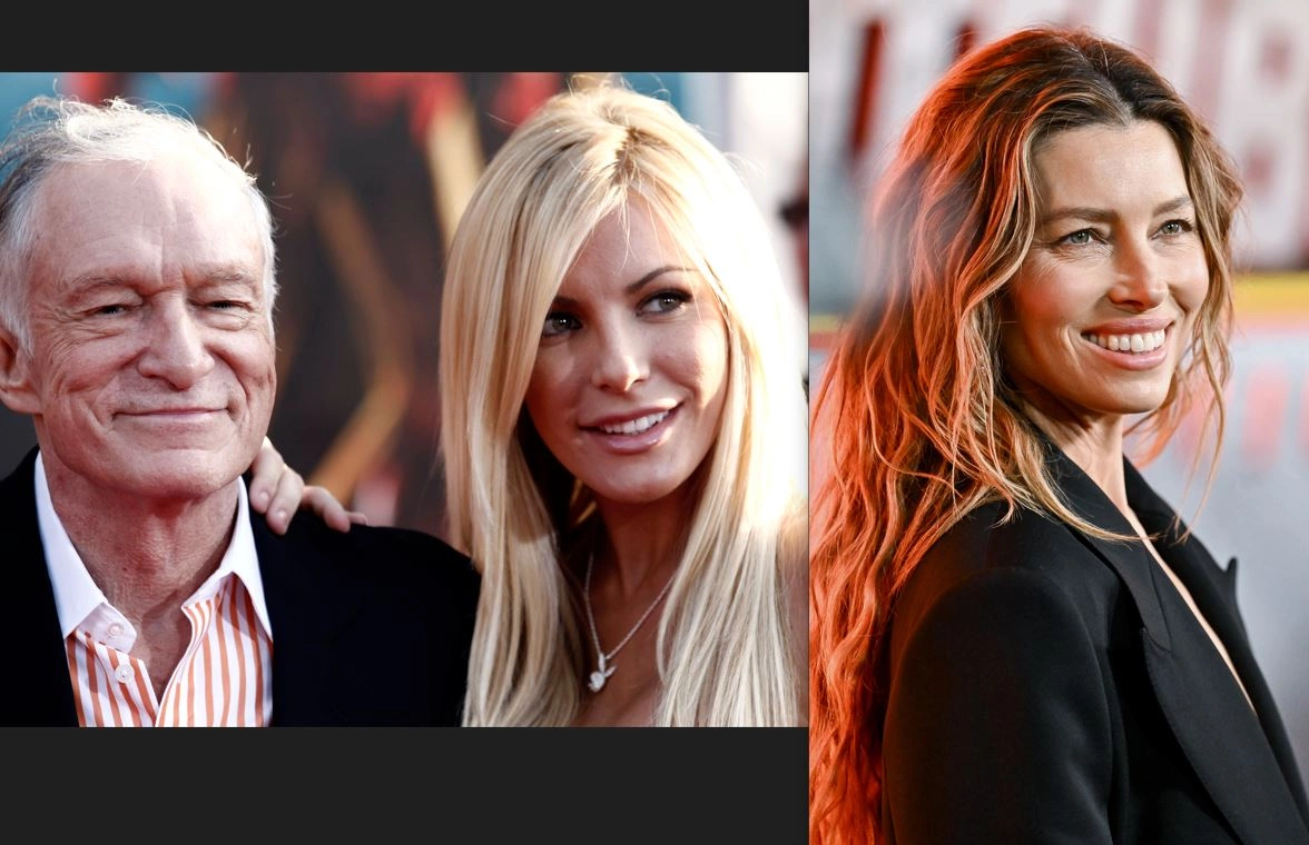 Hugh Hefner, Crystal Hefner dhe Jessica Biel
