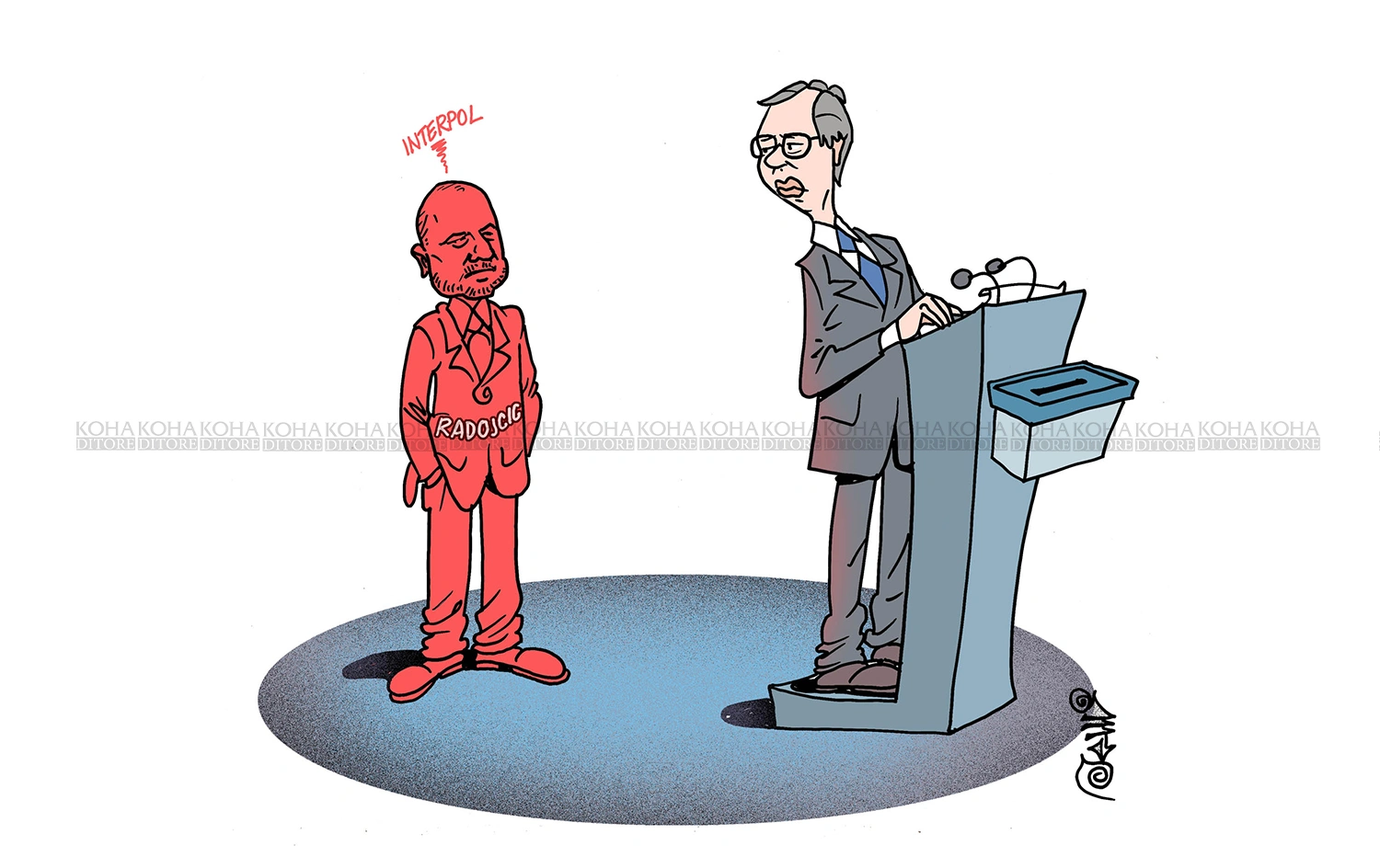 Karikatura e ditës - Radoiçiq dhe fushata zgjedhore në Serbi