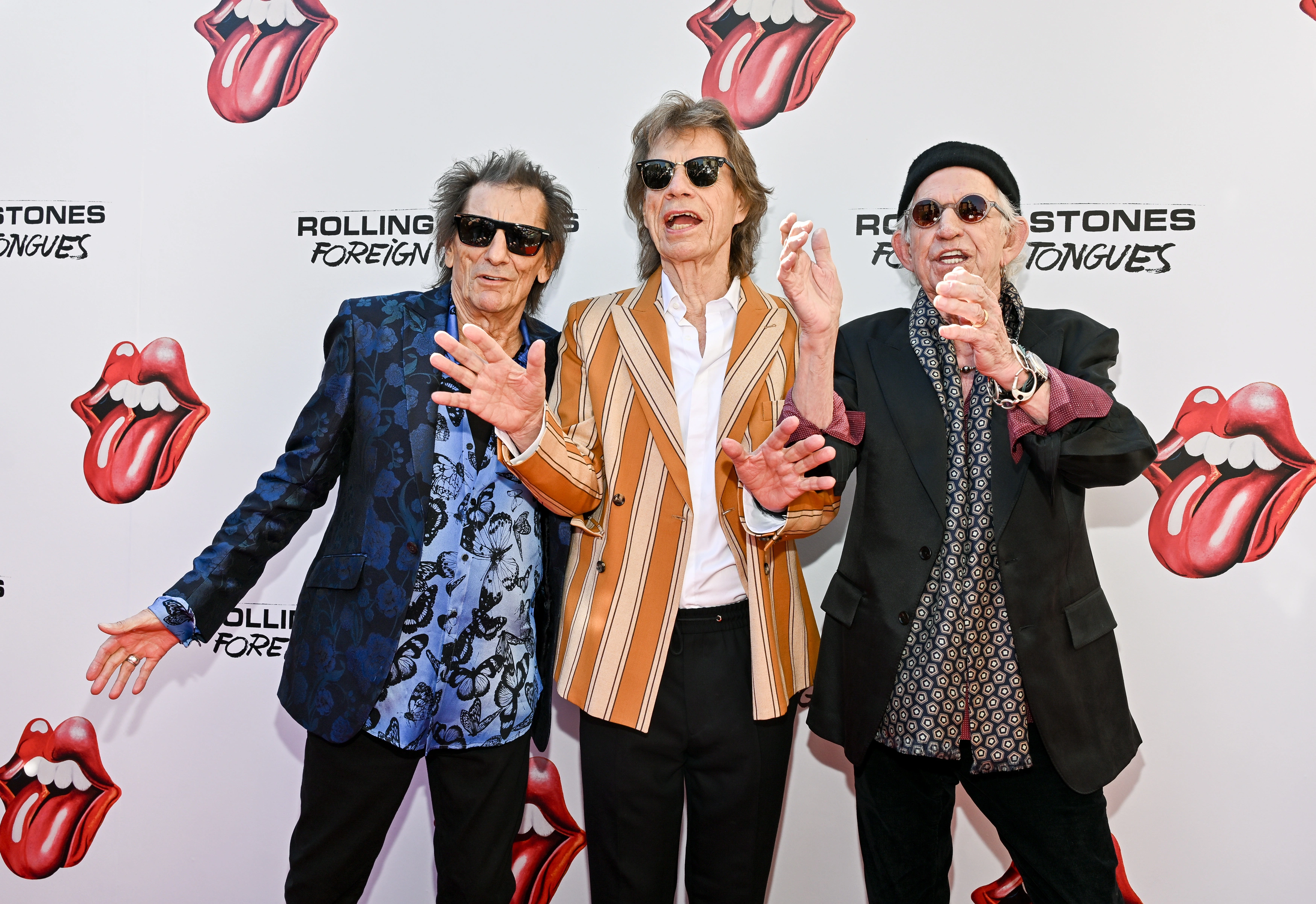 Ronnie Wood, Mick Jagger dhe Keith Richards