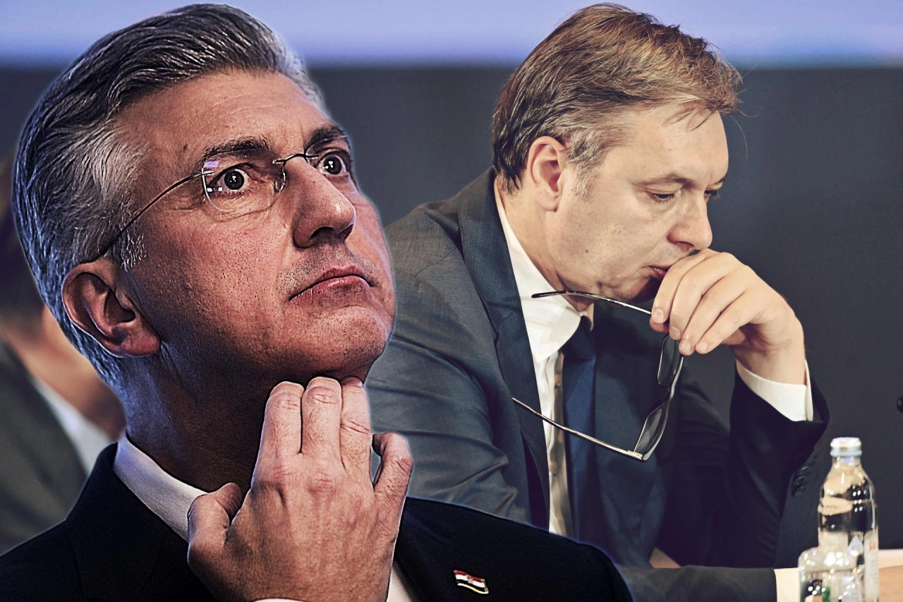 Kryeministri i Kroacisë, Andrej Plenkoviq & presidenti i Serbisë, Aleksandar Vuçiq