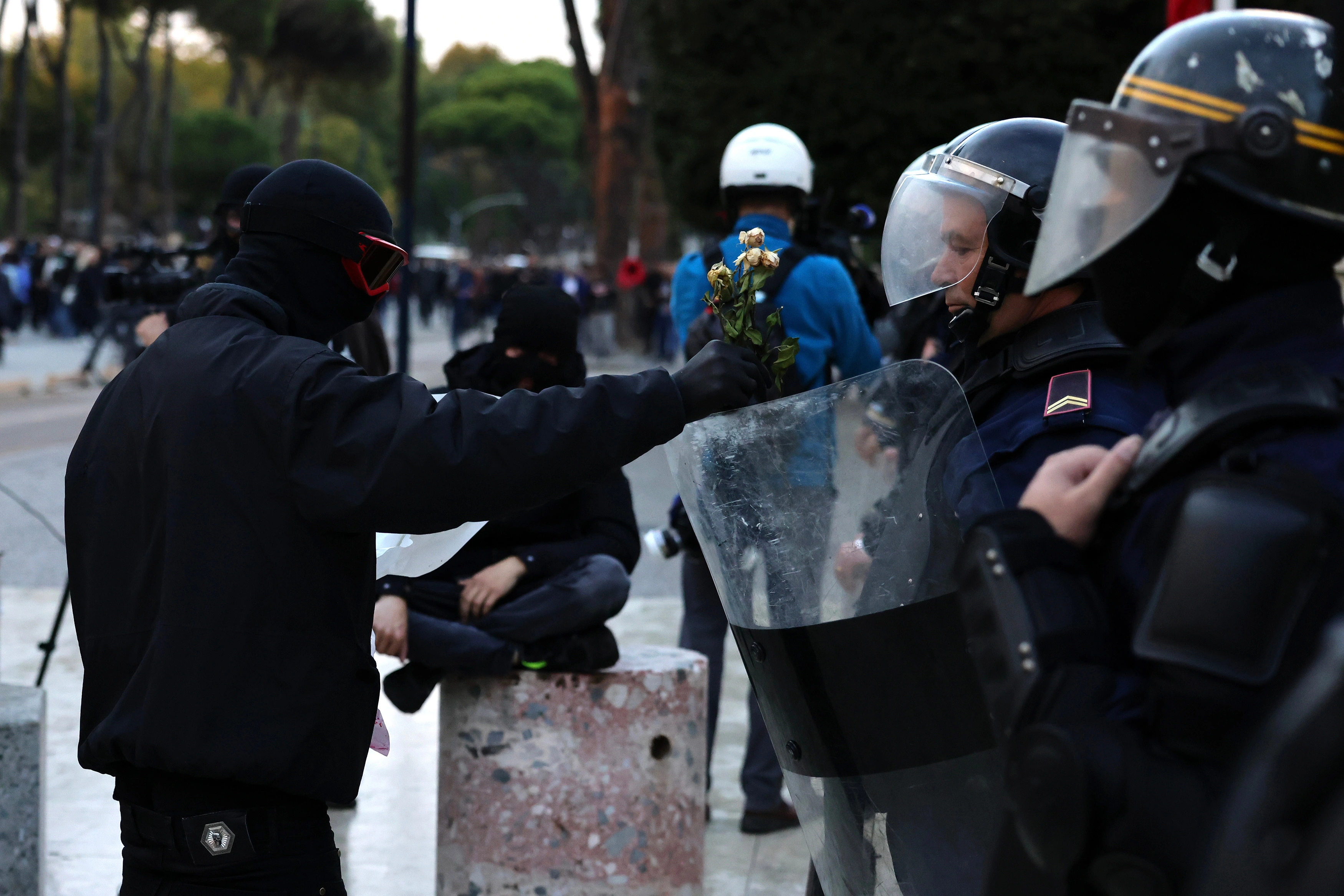 Protesta ne Shqiperi