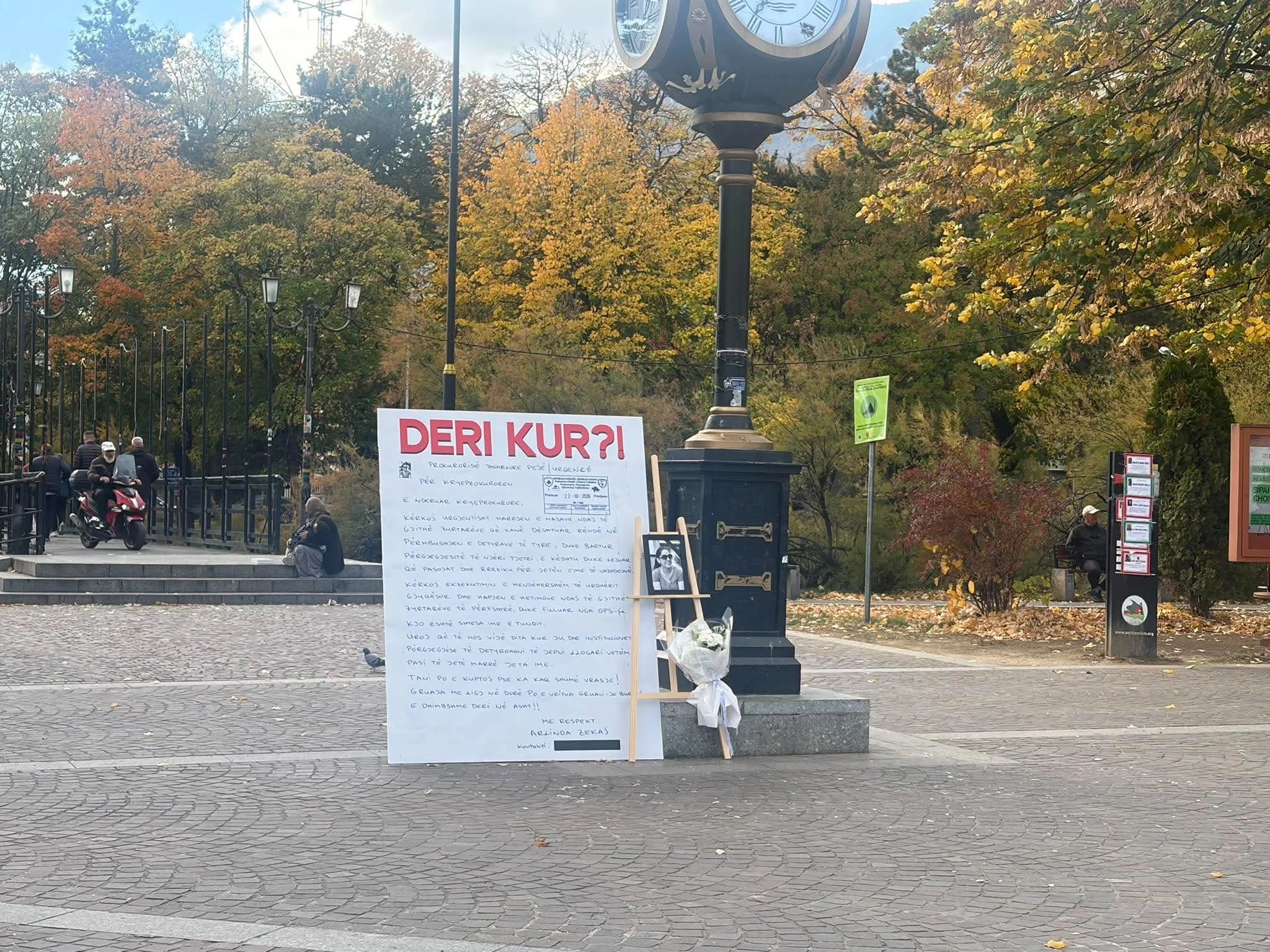 Letra e Arlinda Zekajt në shesh të Pejës si dëshmi për dështimin e shtetit