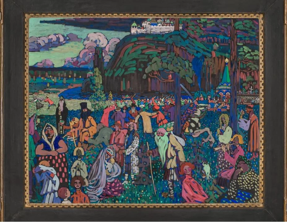 Das bunte Leben - piktura e Wassily Kandinskyt