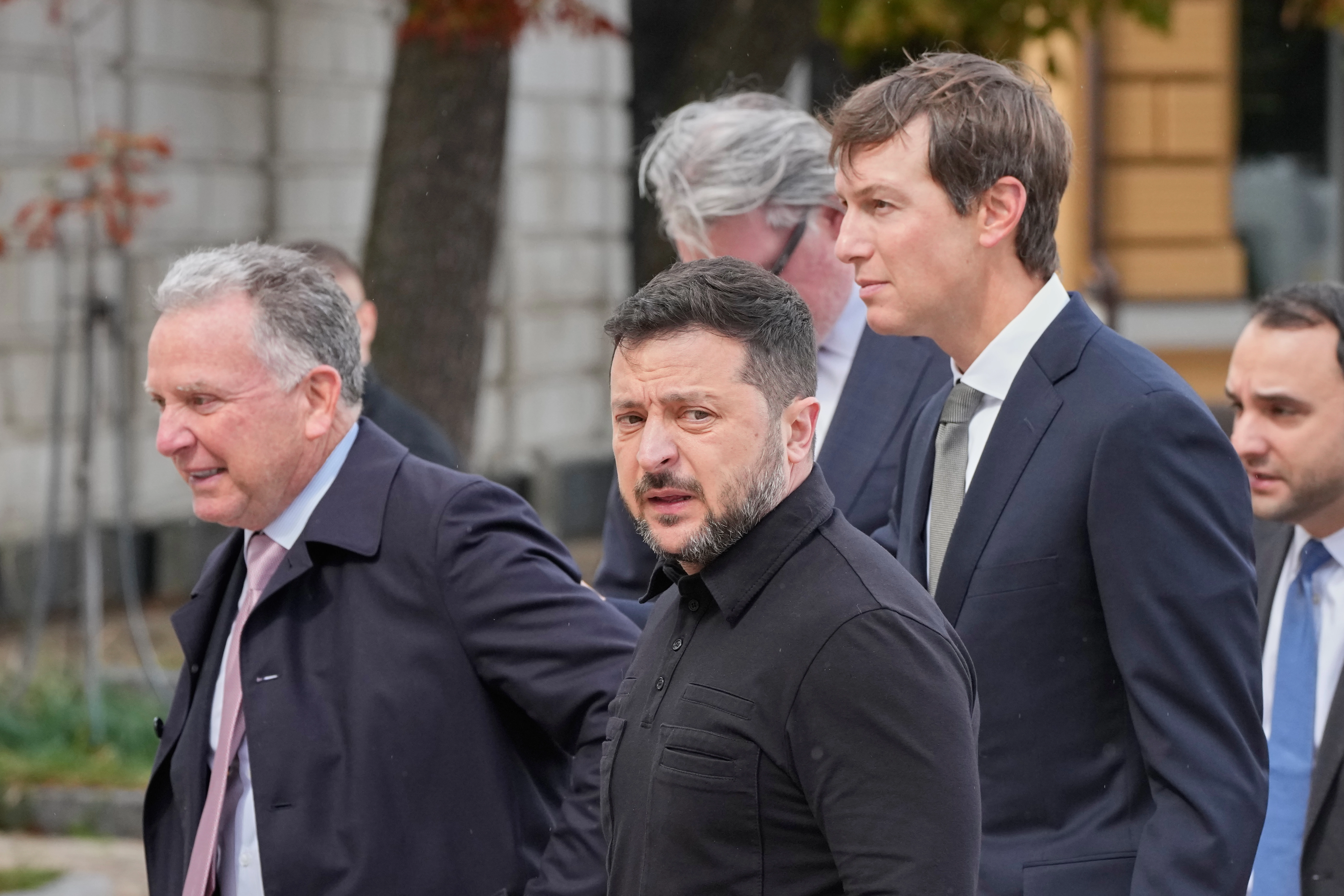 Volodymyr Zelensky, Jared Kushner, Steve Witkoff