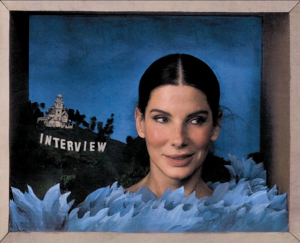 Sandra Bullock, fotografuar nga Szilveszter Mako, stiluar nga Lisa Jarvis, për Interview Magazine