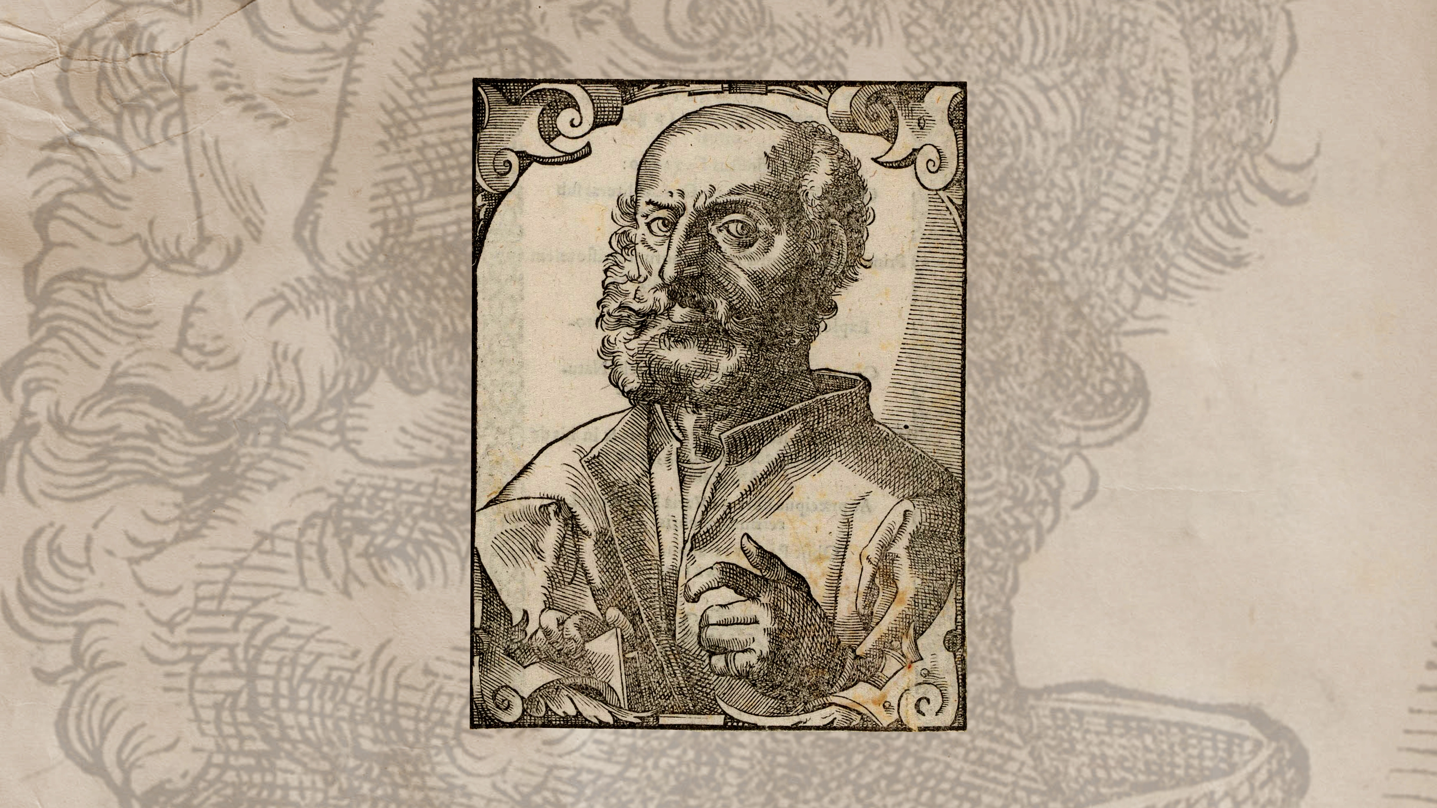 Portret i Niccolò Leonico Tomeos në gravurën e Tobias Stimmer
