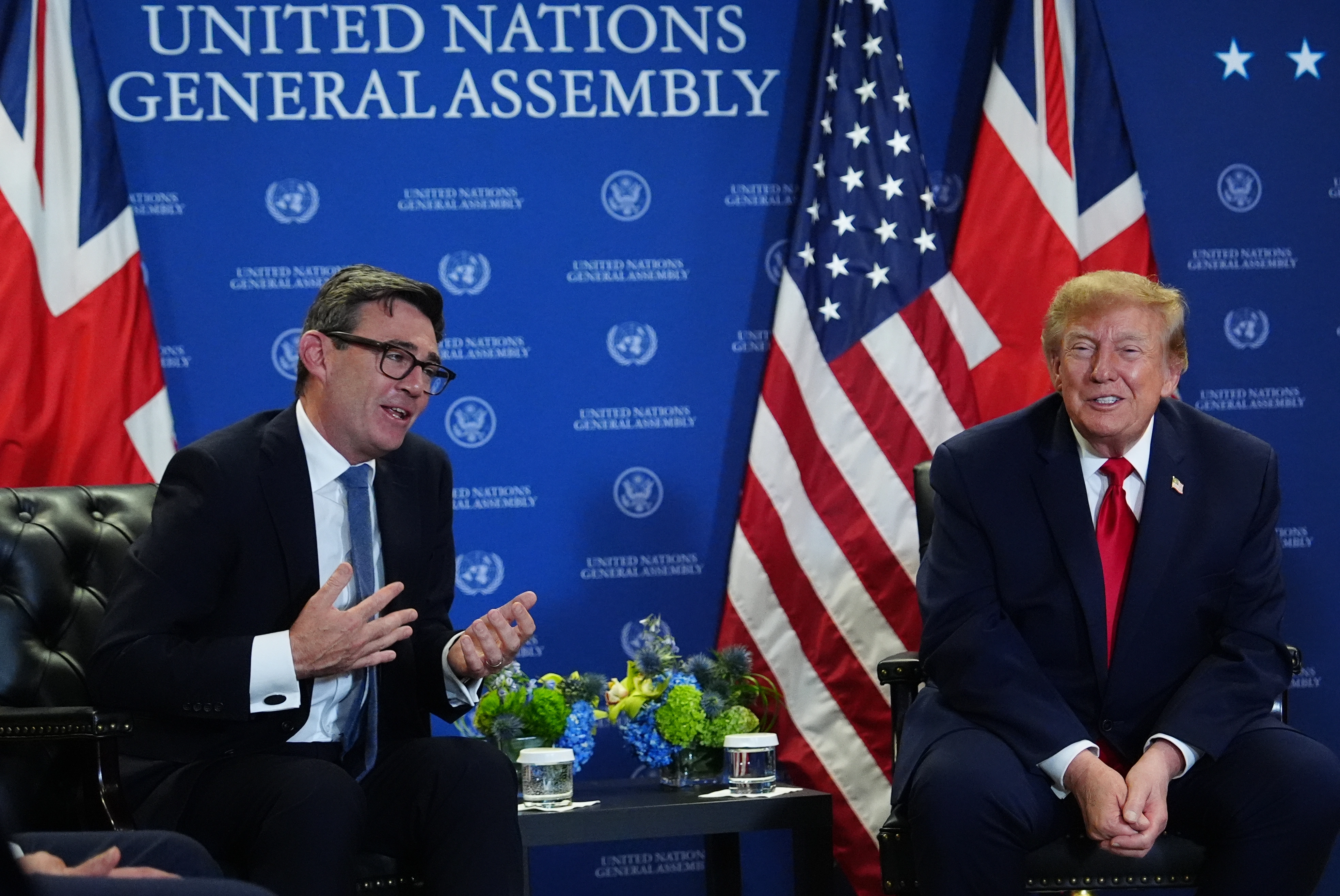Donald Trump dhe Andy Burnham