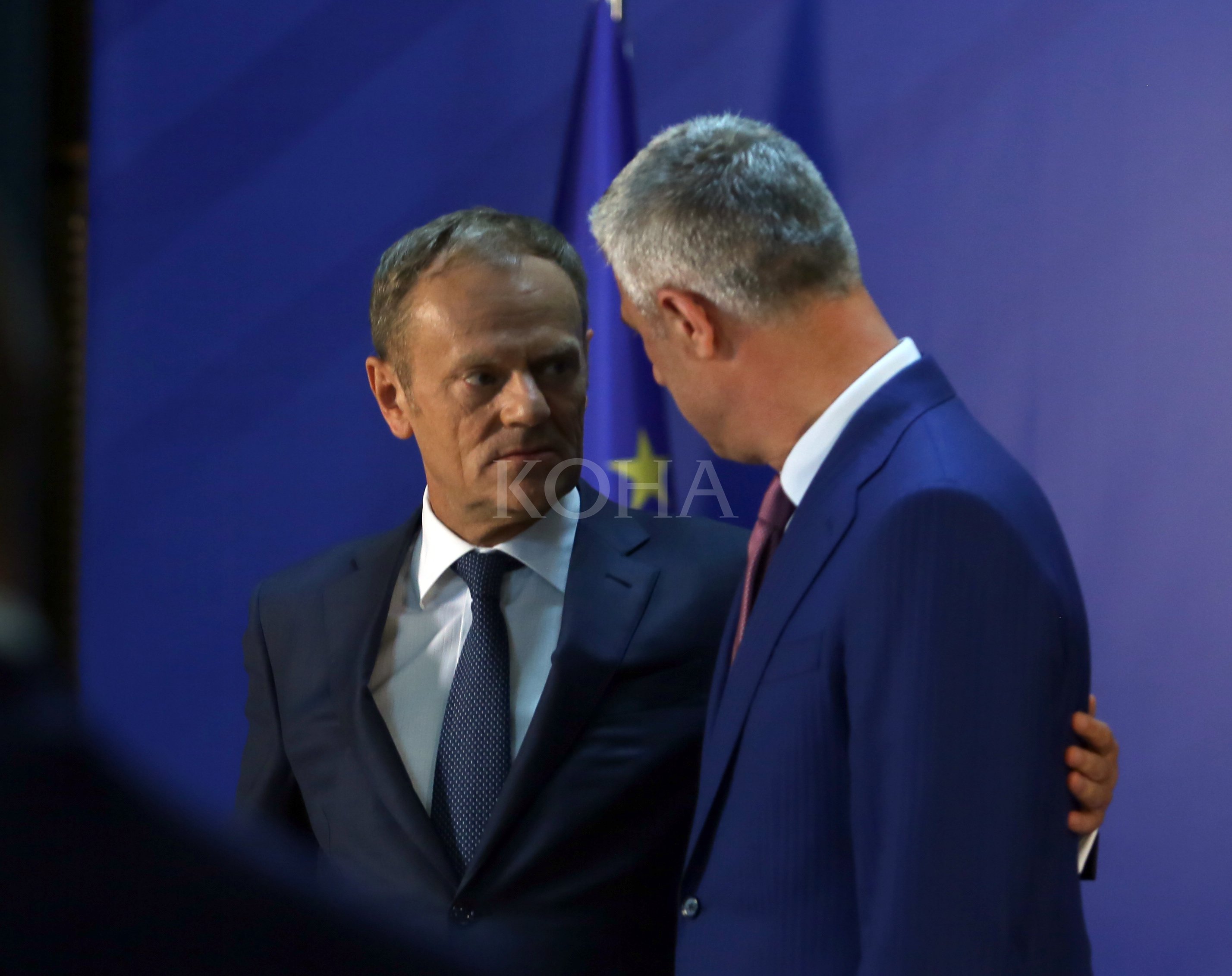 Çfarë i tha presidenti Tusk presidentit Thaçi