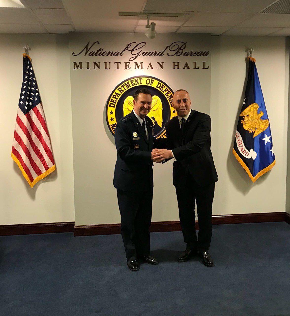 Haradinaj në Pentagon, pritet nga shefi i Gardave Nacionale të SHBA-së