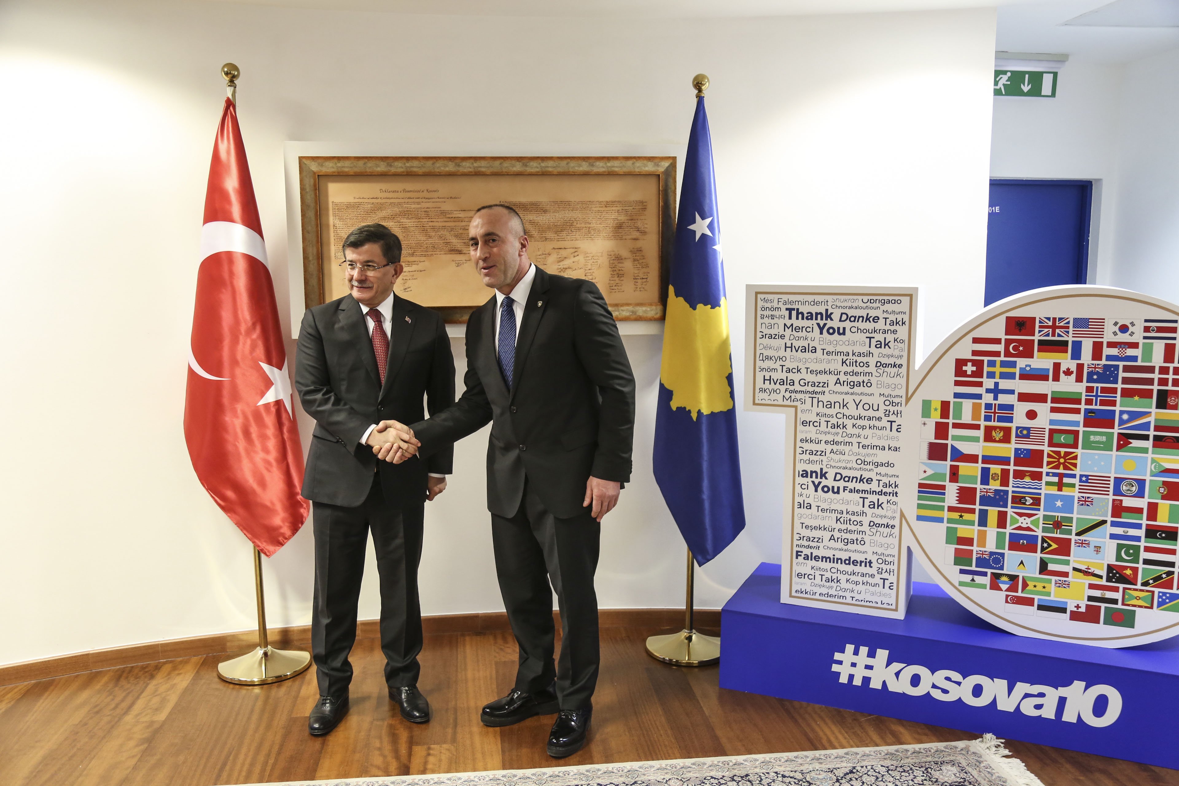 Haradinaj pret Davutoglun, falënderon Turqinë për merita në shtimin e njohjeve