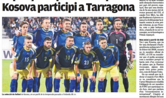 Gazeta e Katalunisë shkruan për pjesëmarrjen e Kosovës në Lojërat Mesdhetare “Tarragona 2018”