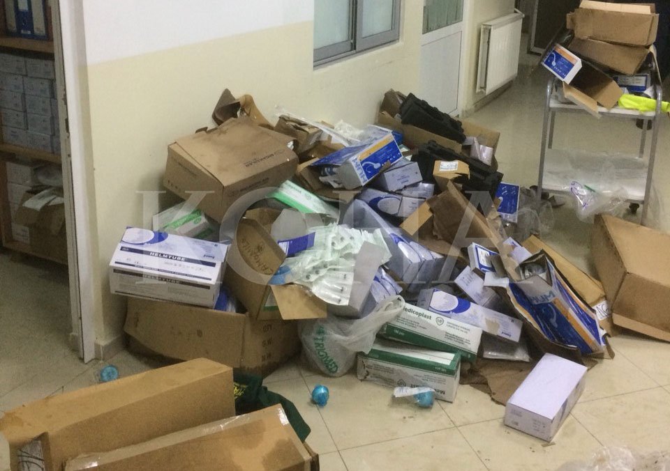 Shiu dëmton infrastrukturën dhe dokumentacionin e Spitalit Rajonal të Ferizajt