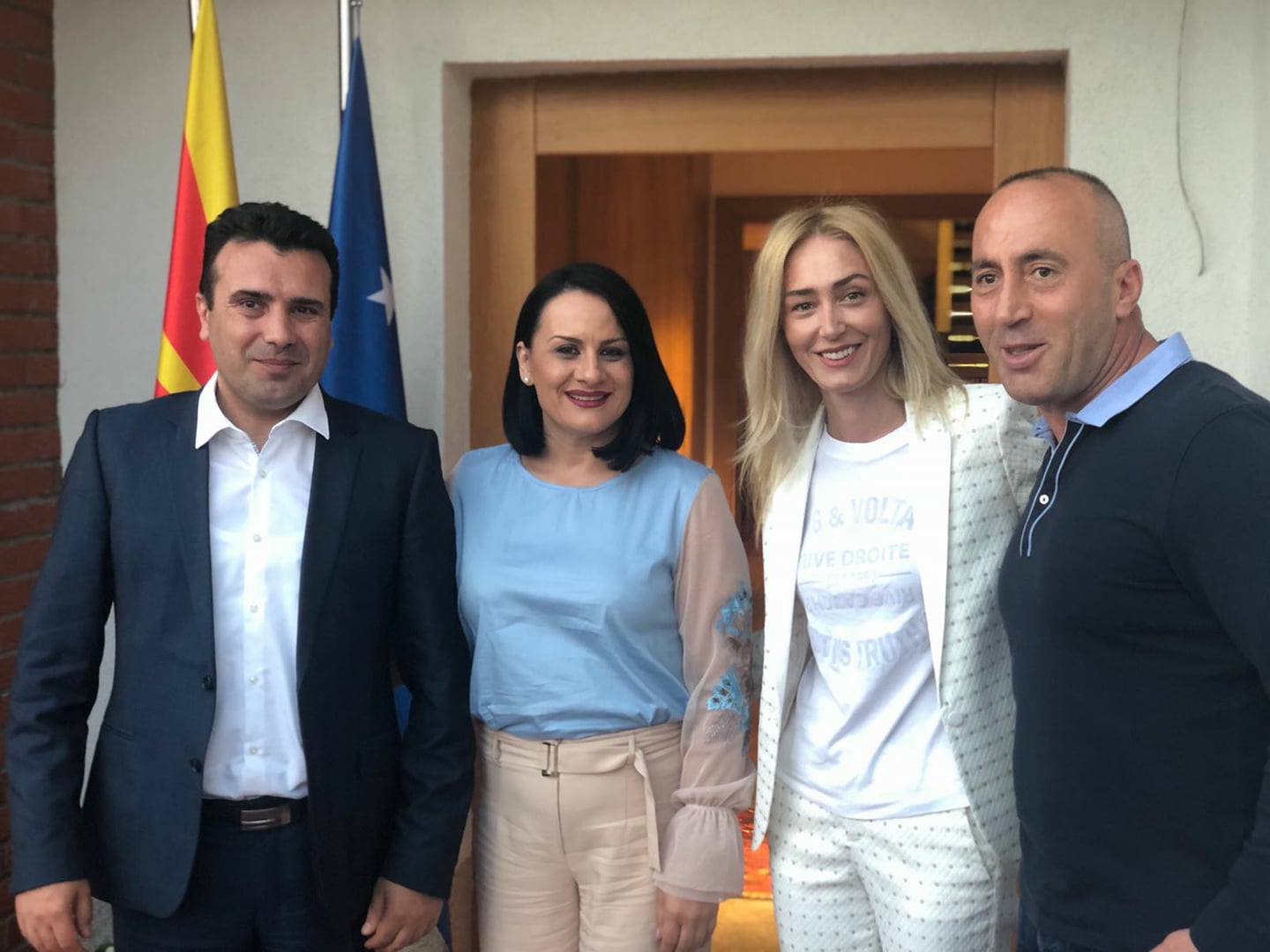 Haradinaj pret në shtëpinë e tij kryeministrin e Maqedonisë Zaev