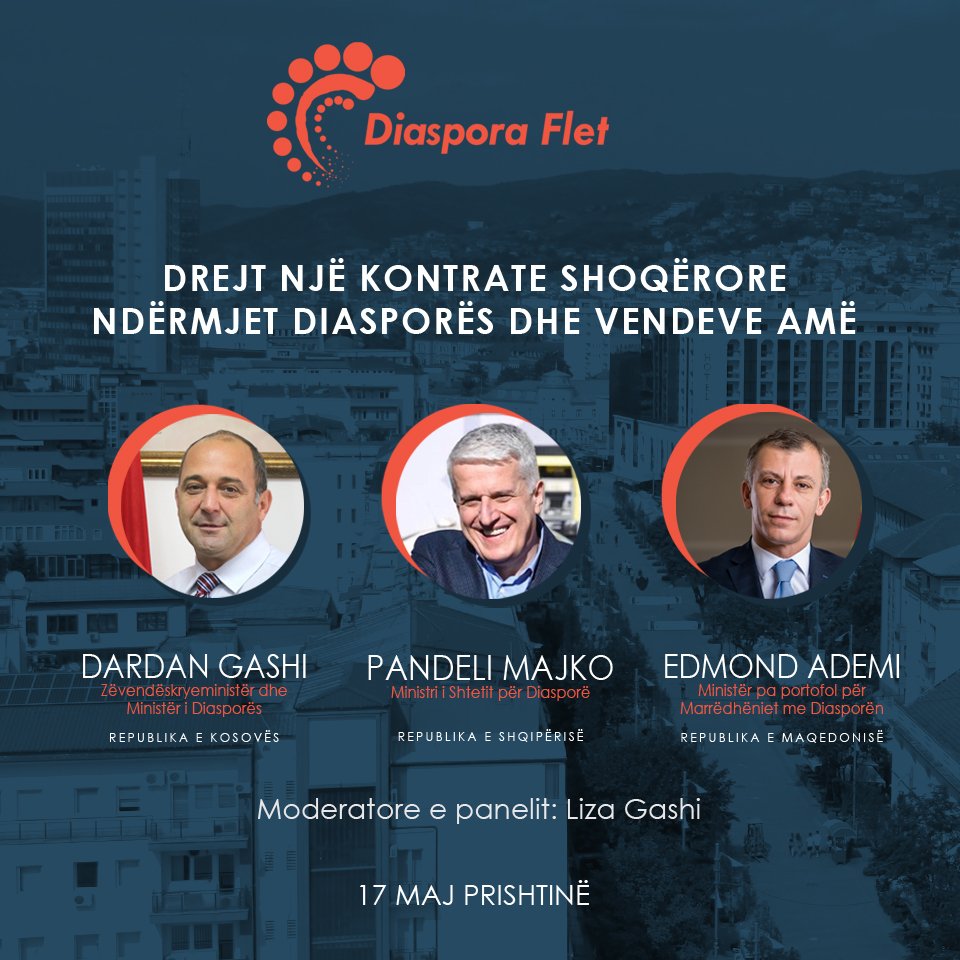 “Diaspora flet” bashkon në Prishtinë ministrat e diasporës së Kosovës, Shqipërisë dhe Maqedonisë